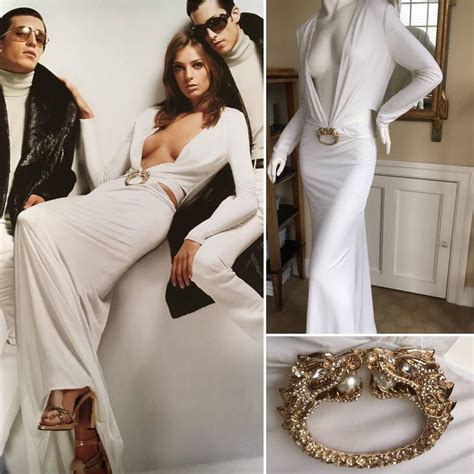 tom ford gucci white dress|GUCCI by TOM FORD .